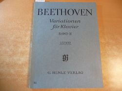 Beethoven, L. van  Variationen fur Klavier. Band II. - Urtext - (Hrsg.) von Mitarbeitern des Beethoven-Archivs durch Joseph Schmidt-Grg. Fingersatz von Walter Georgii (144) 