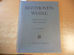Beethoven, L. van  Beethoven Werke. Abteilung III, Band 2. Klavierkonzerte I : Kritischer Bericht. Hans-Werner Kthen. (Hrsg.) 