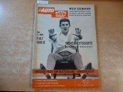 (Hrsg.) Pietsch, Paul  DAS AUTO, MOTOR UND SPORT. Heft 17/11. August 1962 