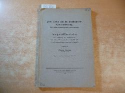 Schrder, Wilhelm  John Locke und die mechanische Naturauffassung. Eine kritisch-philosophische Untersuchung 