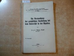 Walter Wolff  Beilage zum zehnten Jahresbericht des Ohligs - Walder Realgymnasiums mit Realschule zu Ohligs : Die Verwendung der graphischen Darstellung beibdem Unterricht in der Algebra 