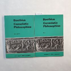 Boethius, Anicius Manlius Severinus (Verfasser) ; Herrmann, Franz Xaver (Herausgeber)  Consolatio philosophiae: Text + Kommentar(2 BCHER) 