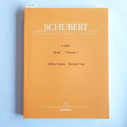 Franz Schubert, Walther Drr  Lieder, Band 1 (Mittlere Stimme / Medium Voice). 