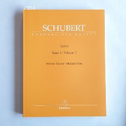 Franz Schubert, Walther Drr  Lieder, Band 3 (Mittlere Stimme / Medium Voice). 