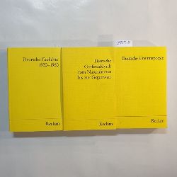   Reclams Universal-Bibliothek, Konvolut / Deutsche Gedichte 1930 - 1960 + 	Deutsche Grossstadtlyrik vom Naturalismus bis zur Gegenwart + Deutsche Unsinnspoesie (3 BCHER) 