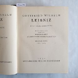 Leibniz, Gottfried Wilhelm  Smtliche Schriften und Briefe: Reihe 4., Politische Schriften: Bd. 1., 1667 - 1676 