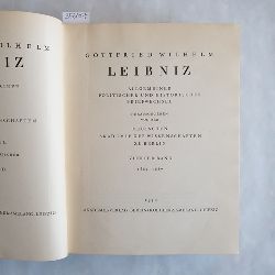 Leibniz, Gottfried Wilhelm  Smtliche Schriften und Briefe: Reihe 1,, Allgemeiner politischer und historischer Briefwechsel: Bd. 4. 1684 - 1687. 