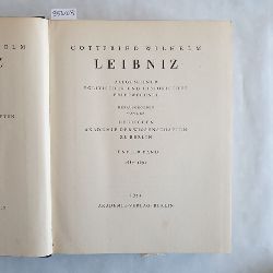 Leibniz, Gottfried Wilhelm  Smtliche Schriften und Briefe: Reihe 1,, Allgemeiner politischer und historischer Briefwechsel: Bd. 5. 1687 - 1690. 