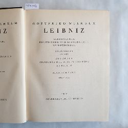 Leibniz, Gottfried Wilhelm  Smtliche Schriften und Briefe: Reihe 1,, Allgemeiner politischer und historischer Briefwechsel: Bd. 5. 1690 - 1691. 