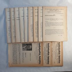   Schrifttumsberichte zur Genealogie und zu ihren Nachbargebieten- Band II: 1962 - 1972, 9 Hefte (1-3, 5-10 Literaturberichte), + 2 Familienkundliche Nachrichten 4   Hefte) (13 Hefe) Familienkundliche Nachrichten Nr. 1961 Nr. 21+22; + 1962 Nr. 26; + 1977 Nr. 12 ( 4 Hefe) 