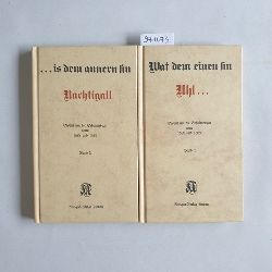   Disput ber die Schulmedizin anno 1688 und 1689; Wat dem einen sin Uhl + is dem annern sin Nachtigall (2 BNDE) 