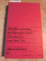 Georg Wilhelm Friedrich Hegel - Negt, Oskar  Aktualitt und Folgen der Philosophie Hegels 