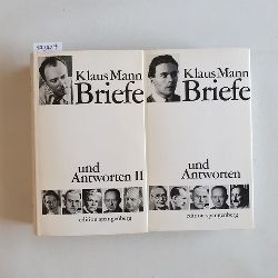 Mann, Klaus  Briefe und Antworten: Bd. 1., 1922 - 1937 + Bd. 2., 1937 - 1949 (2 BNDE) 