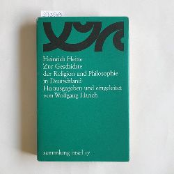 Heine, Heinrich ; Harich, Wolfgang (Mitwirkender)  Zur Geschichte der Religion und Philosophie in Deutschland 