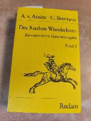 Arnim, Achim von; Brentano, Clemens  Des Knaben Wunderhorn. Band 3 