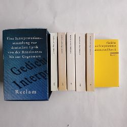 Volker; Karl Richter; Segebrecht, Wulf. Meid  Gedichte und Interpretationen. Eine Interpretationssammlung deutscher Lyrik von der Renaissance bis zur Gegenwart [6 Bnde im Schuber, Band 3: Klassik und Romantik fehlt 