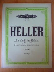 Teichmller, Robert (Hrsg.).  Stephen Heller. 25 Melodische Etden fr Klavier (zugleich als Pedalstudien). 25 Melodious Studies - 25 Etudes mlodiques. Opus 45. Edition Peters. Nr. 3561a. 