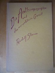 Steiner, Rudolf.  Die Anthroposophieund das menschliche Gemt. Betrachtungen ber die Michael-Idee in ihrer wahren Gestalt und ber die Wiederbelebung des Michaelfestes. Ein Zyklus von vier Vortrgen gehalten vom 27. September bis 1. Oktober 1923 in Wien. 