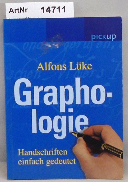 Lüke, Alfons  Graphologie - Handschriften einfach gedeutet 