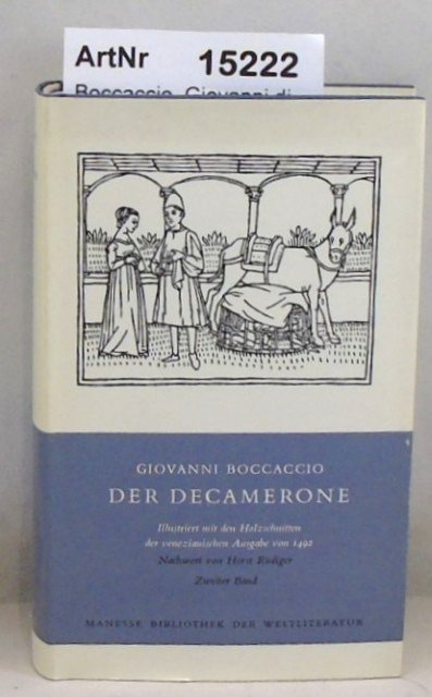 Boccaccio, Giovanni di  Der Decamerone. Zweiter Band 