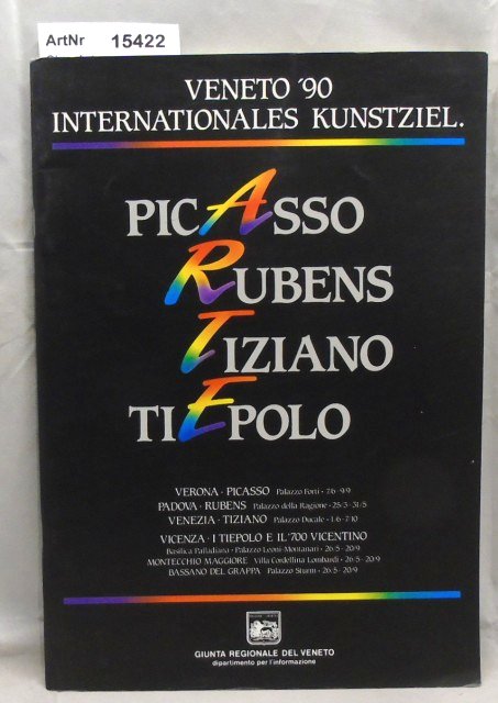 Ohne Autor  Veneto '90. Picaso, Rubens, Tiziano, Tiepolo 