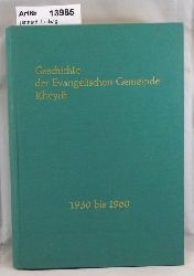 Ditthard, Ludwig  Geschichte der Evangelischen Gemeinde Rheydt 1930 - 1960 