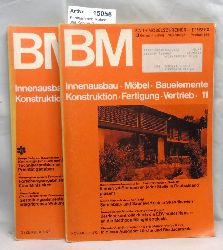 Kohlhammer, Robert und Konrad (Hrsg.)  Bau + Mbelschreiner 1972. 2 Monatshefte 11 + 12 