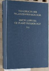 Ruhland, W. [Hrsg.].  Handbuch der Pflanzenphysiologie. Band V ( 5 ) Teil 1. Encyclopedia of Plant Physiology. Vol. V./Part 1. 