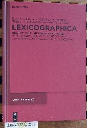 Gouws, Rufus H., Ulrich Heid und Stefan J. Schierholz.  Lexicographica. Internationales Jahrbuch fr Lexikographie. Dreisprachig. 27 / 2011. 