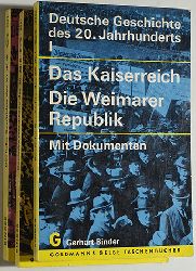 Binder, Gerhart.  Deutsche Geschichte des 20. Jahrhunderts l - lll. Mit Dokumenten . 3 Bcher. Goldmanns gelbe Taschenbcher. 