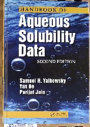 Yalkowsky, Samuel H., Yan He and Parijat Jain.  Handbook of Aqueous Solubility Data. Second Edition 