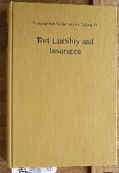 Wahlgren, Peter.  Tort Liability and Insurance Scandinavian Studies in Law Vol. 41 