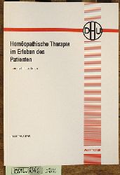 Latzel, Johannes.  Homopathische Therapie im Erleben des Patienten. Inaugural-Dissertation / Wissenschaft 