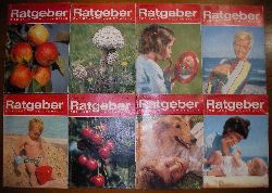 Roth, Werner [Red.]:   Konvolut 8 Hefte Ratgeber fr Haus und Familie 1968-70. 