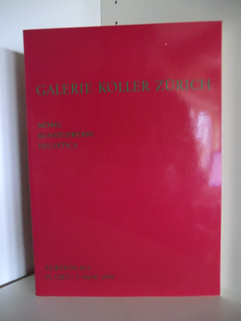 Sachbearbeiterteam  Galerie Koller Zürich. Auktion 42/2 25. Okt. - 7. Nov. 1979 