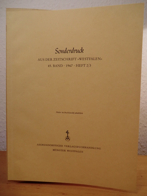 Schellenberg, Carl  Die alte Teekanne. Sonderdruck aus der Zeitschrift "Westfalen", 45. Band, 1967, Heft 2/3 