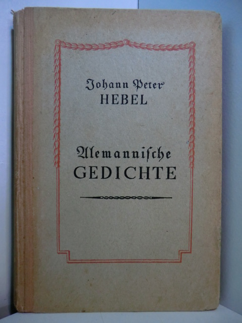 Hebel, Johann Peter:  Alemannische Gedichte 