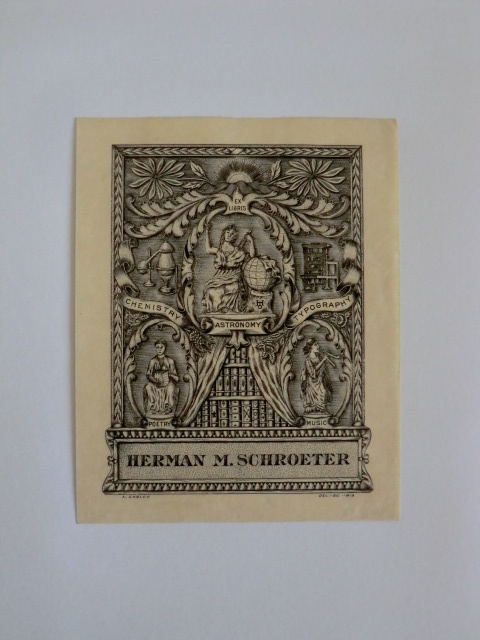 Engler, Adolf:  Exlibris für Herman M. Schroeter 
