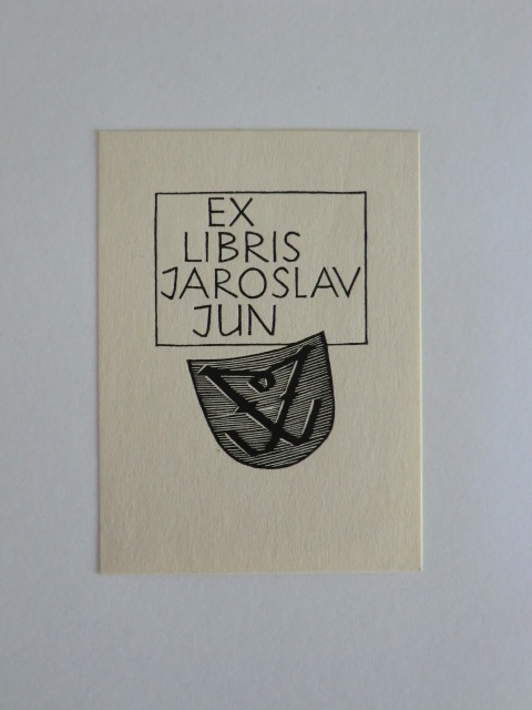 Unbekannter Künstler:  Exlibris Jaroslav Jun. Motiv: Wappen 