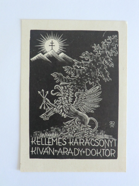 Radvanyi-Roman, Karoly:  Exlibris Dr. Arady Kivan. Motiv: Drache 