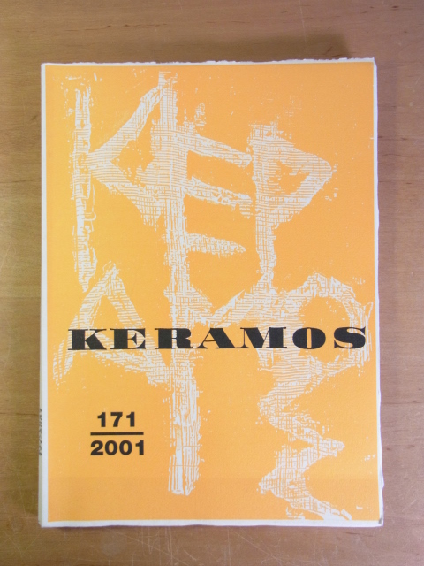 Meinz, Manfred (Red.):  Keramos. Zeitschrift der Gesellschaft der Keramikfreunde. Heft 171, Januar 2001 