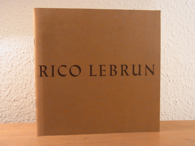 Lebrun, Rico:  Rico Lebrun. Major Paintings 1961 - 1964. Exhibition Nordness Gallery, New York, 20 October - 7 November 1964 