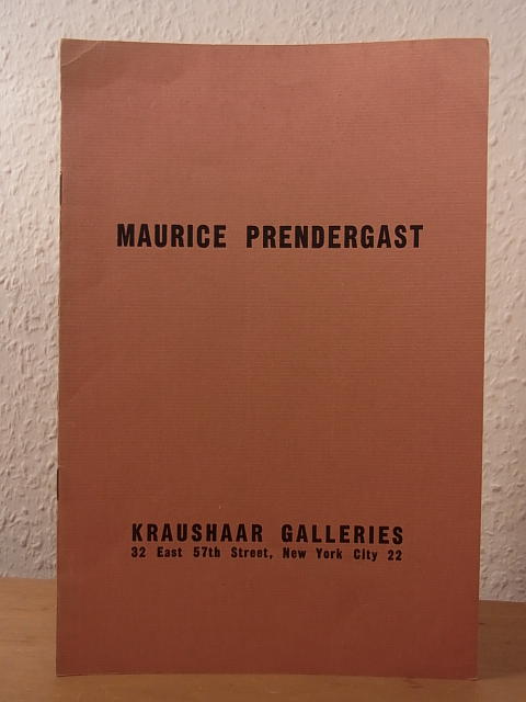 Prendergast, Maurice:  Maurice Prendergast. Retrospective Exhibition of Paintings, Water Colors and Monotypes, Kraushaar Galleries, New York, January 3rd to 28th, 1950 