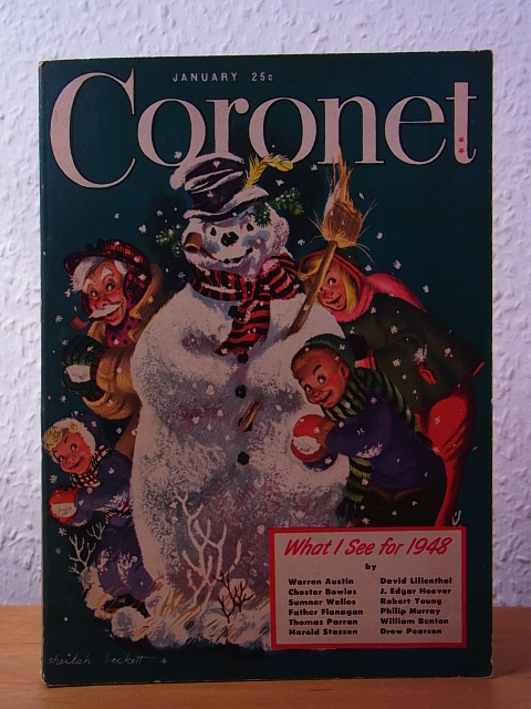Smart, David A. (Publishers):  Coronet. Endless Variety in Stories and Pictures. Volume 23, No. 3, January 1948 