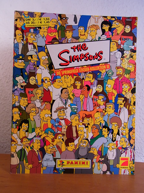Groening, Matt:  The Simpsons. Die Springfield Sticker-Kollektion III [Sammelbilderalbum - unvollständig] 