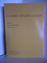 Sachbearbeiterteam  Galerie Koller Zrich. Auktion 41/4 17. - 30. Mai 1979 
