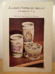 Keramik-Freunde der Schweiz  Keramik-Freunde der Schweiz. Mitteilungsblatt Nr. 55, August 1961. Bulletin des Amis Suisses de la Ceramique (Keramikfreunde) 