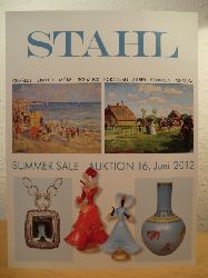 Auktionshaus Stahl  Stahl Summer Sale - Auktion 16. Juni 2012. Gemlde, Graphik, Mbel, Schmuck, Porzellan, Silber, Bronzen, Asiatika 