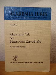 Brox, Dr. Hans  Allgemeiner Teil des Brgerlichen Gesetzbuchs (Gesetzbuches) 