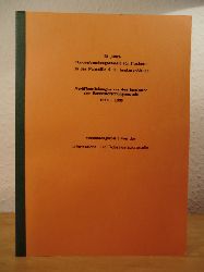 Zusammengestellt von der Informations- und Dokumentationsstelle:  Verffentlichungen aus den Instituten der Bundesforschungsanstalt 1962 - 1986. 25 Jahre Bundesforschungsanstalt fr Fischerei in der Palmaille 9 in Hamburg-Altona 